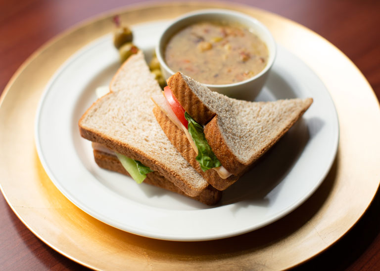 the wellington home gallery soup and sandwich with olives full